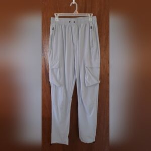 YoungLA Gray Nylon Travel Cargo Pants Sz Medium